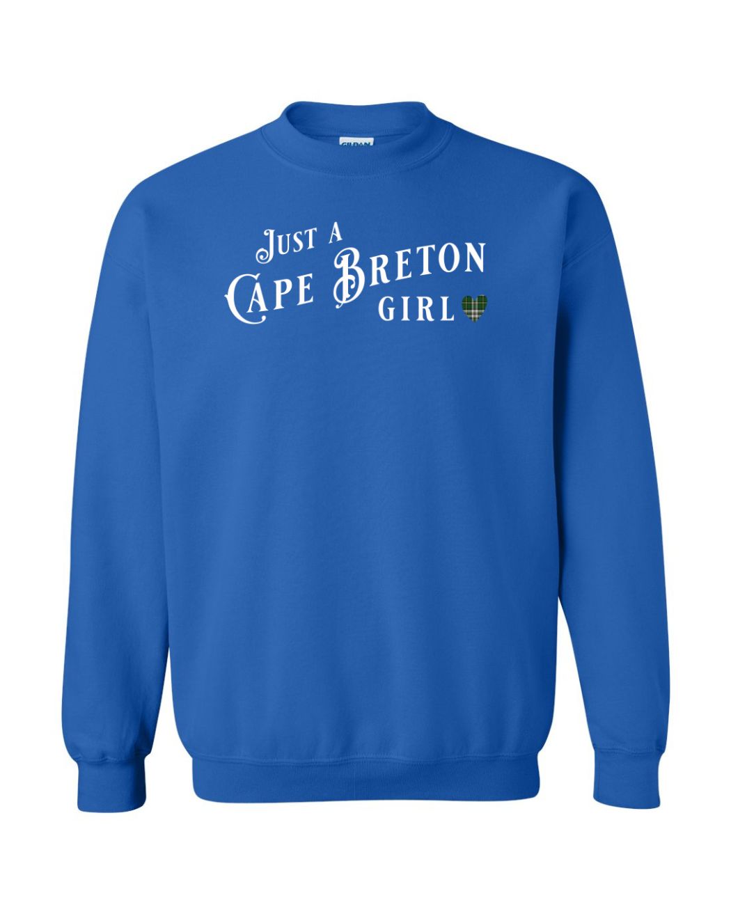 Just a Cape Breton Girl Tartan Full Crewneck Sweatshirt