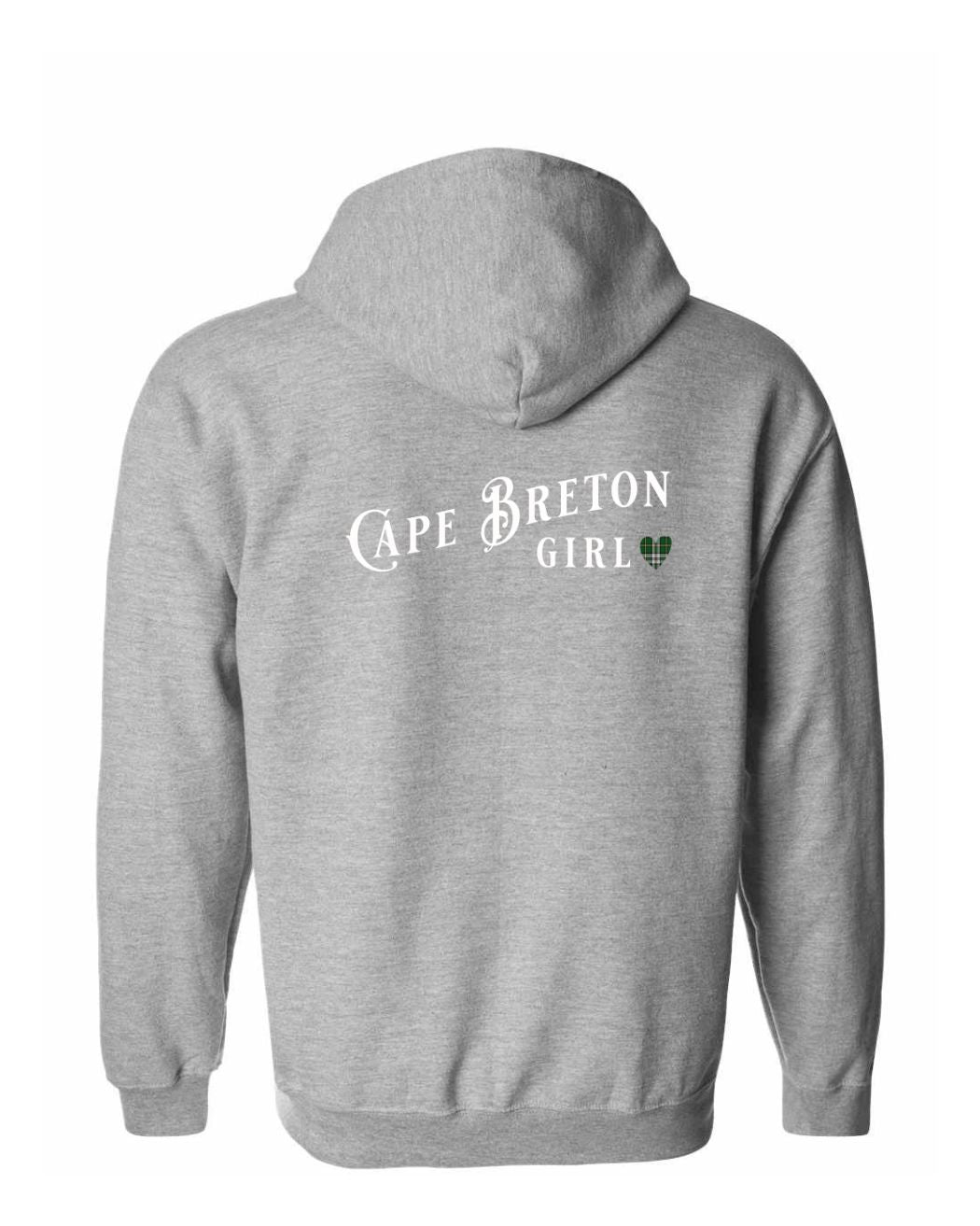 Cape Breton Girl Tartan Left Chest and Back Zip Hoodie