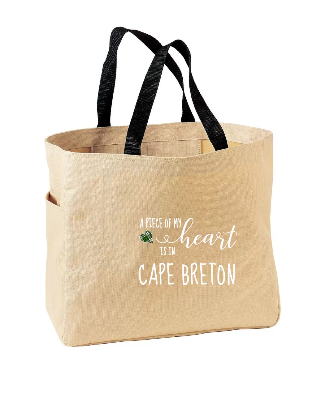 Piece of my Heart Cape Breton Tartan Heart Tote
