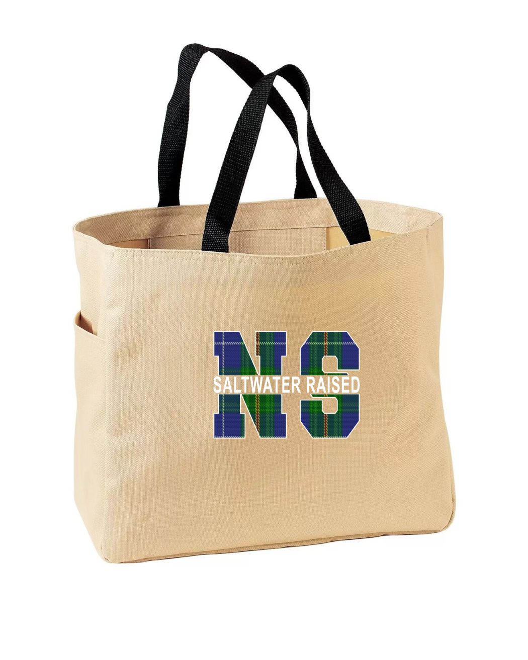 Tartan Saltwater Raised Nova Scotia Tote Bag