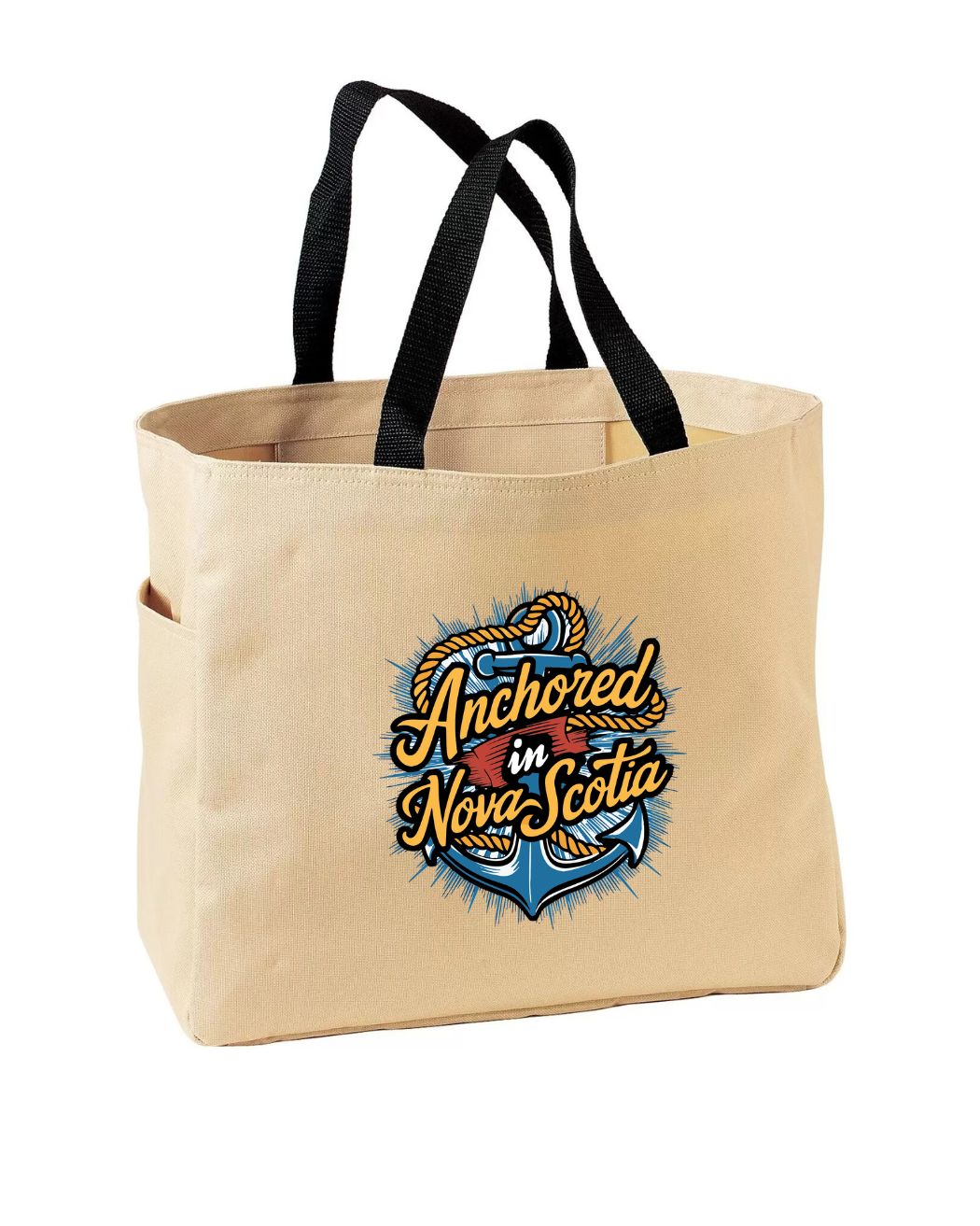 Anchored In Nova Scotia Design 1 Tote Bag