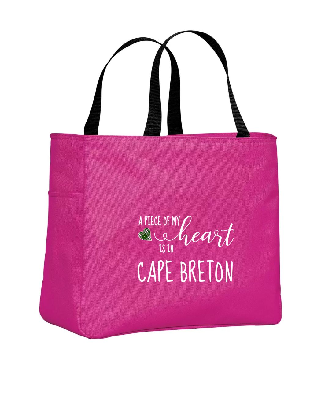 Piece of my Heart Cape Breton Tartan Heart Tote