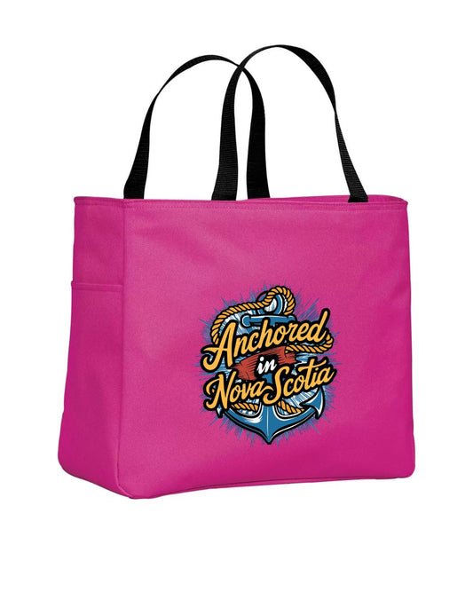 Anchored In Nova Scotia Design 1 Tote Bag