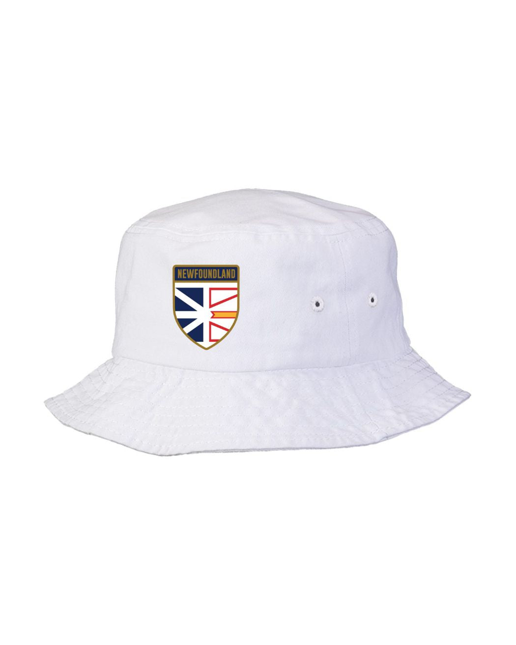 Newfoundland and Labrador Flag Shield Bucket Hat