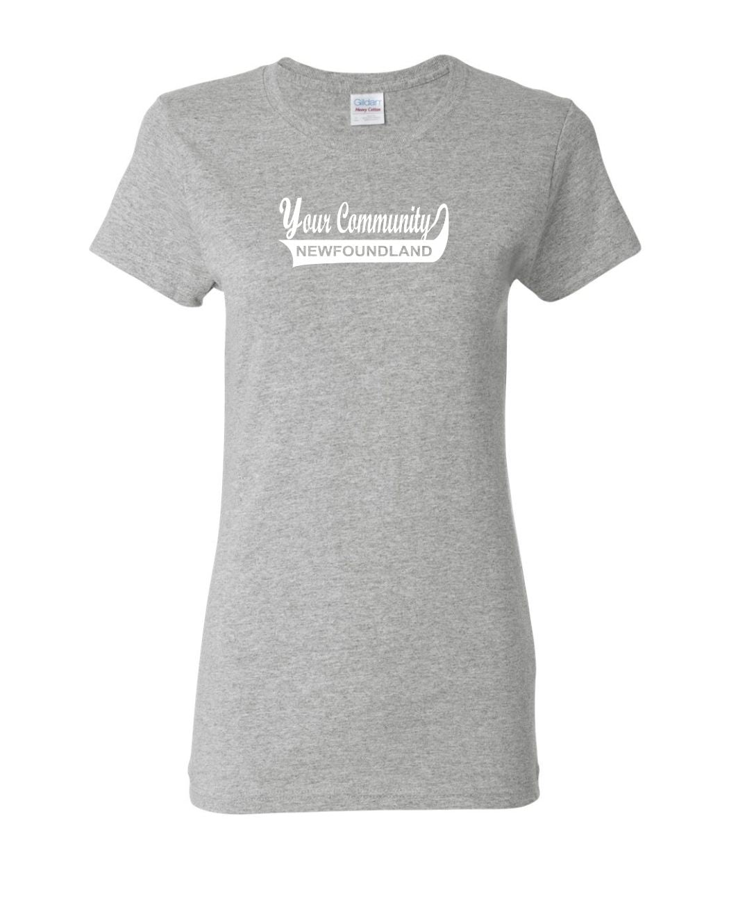 Custom Newfoundland Community Name Womens Tee