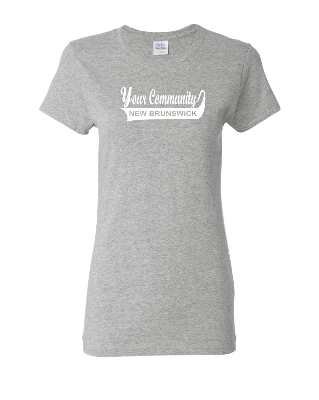 Custom New Brunswick Community Name Womens Tee
