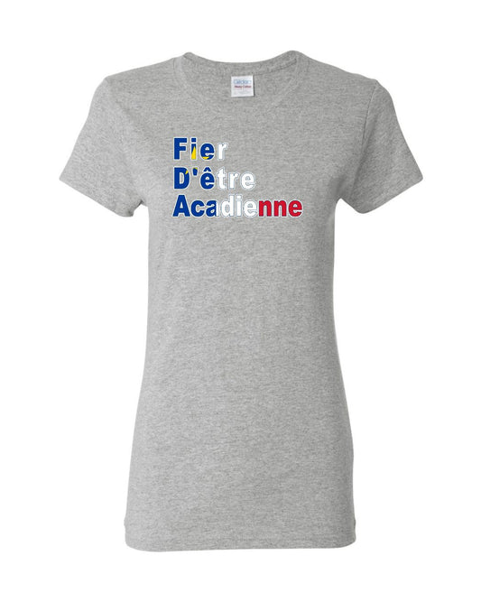 Fier D'etre Acadienne Women's Tee
