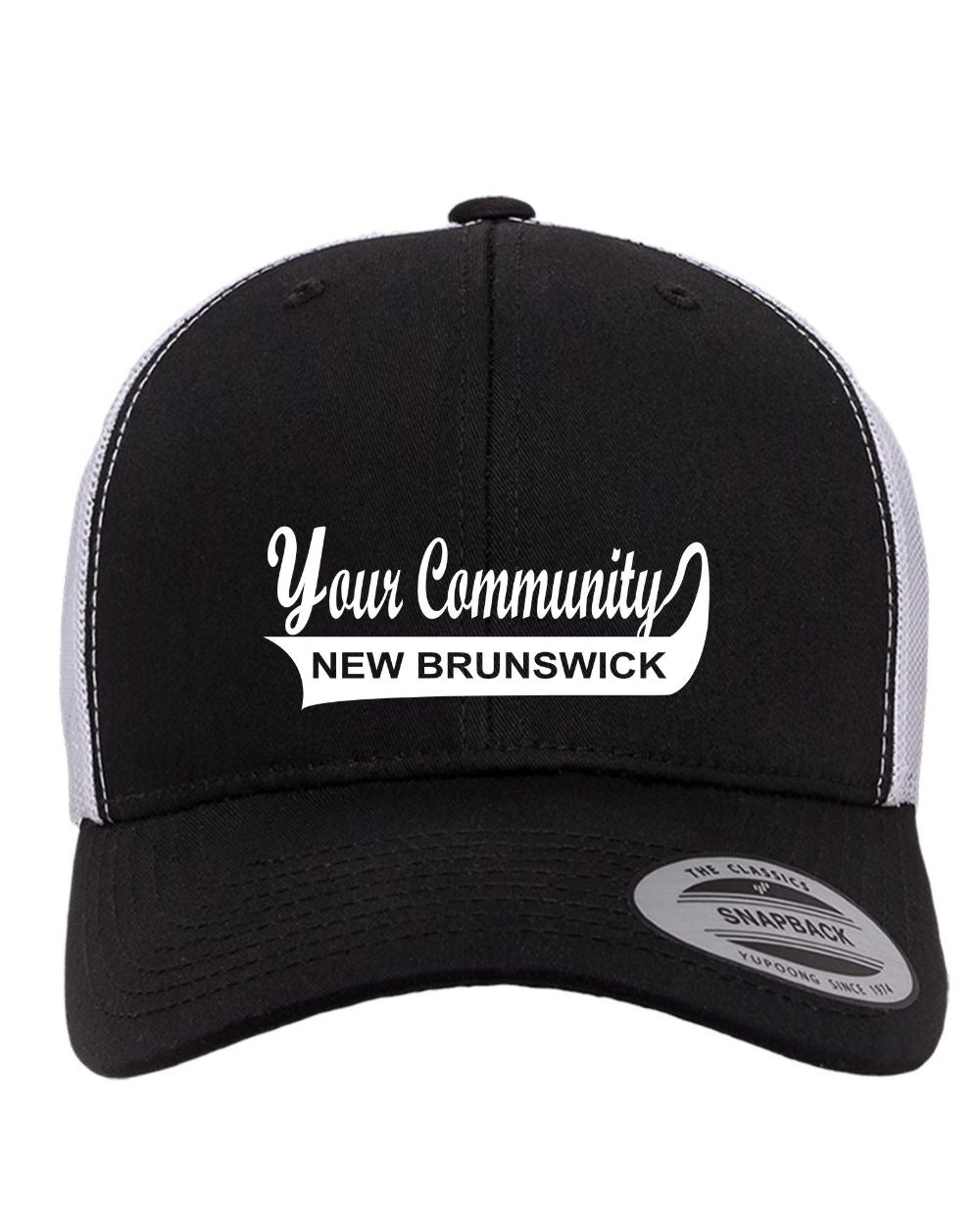 Custom New Brunswick Community Name Retro Trucker Cap