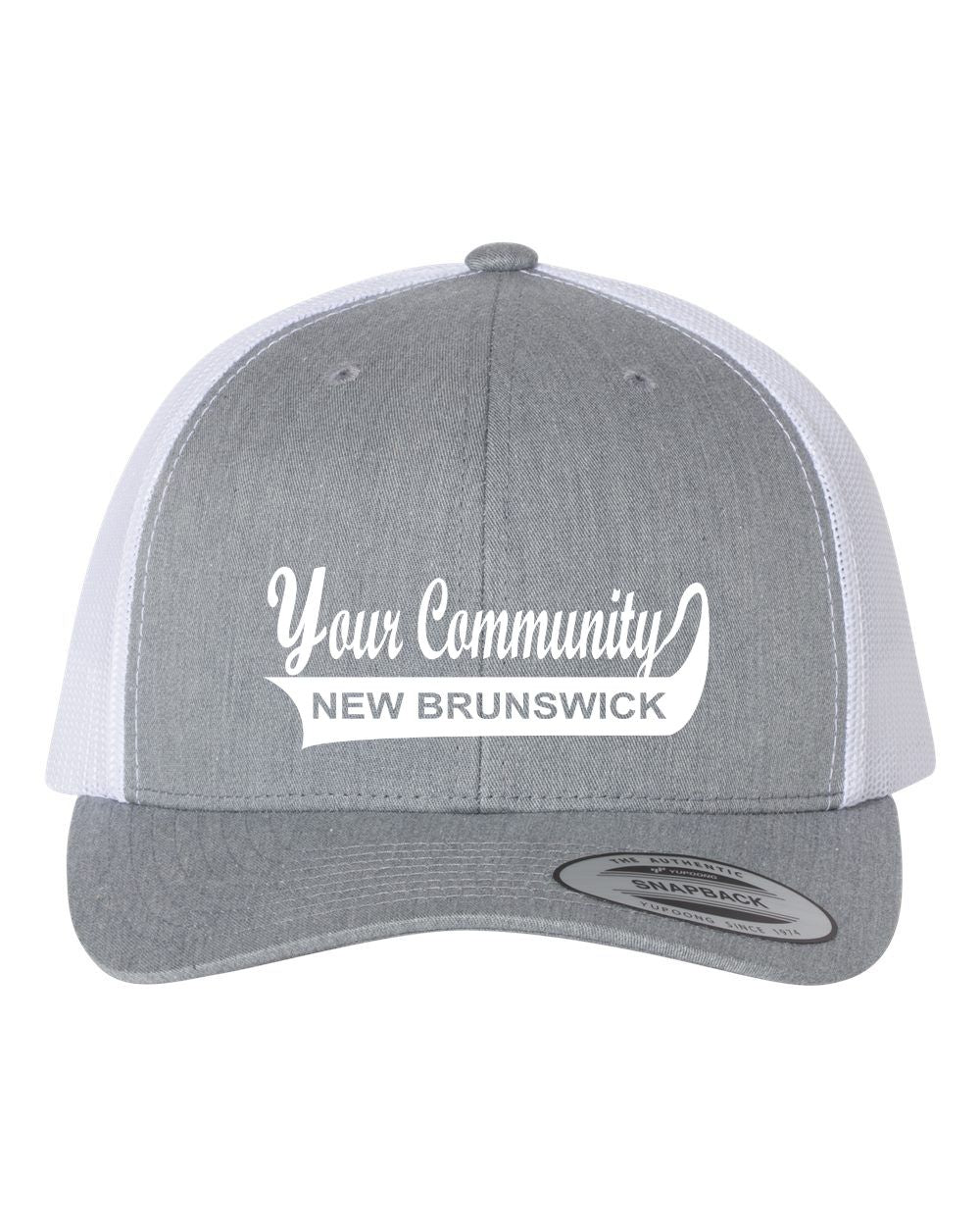 Custom New Brunswick Community Name Retro Trucker Cap
