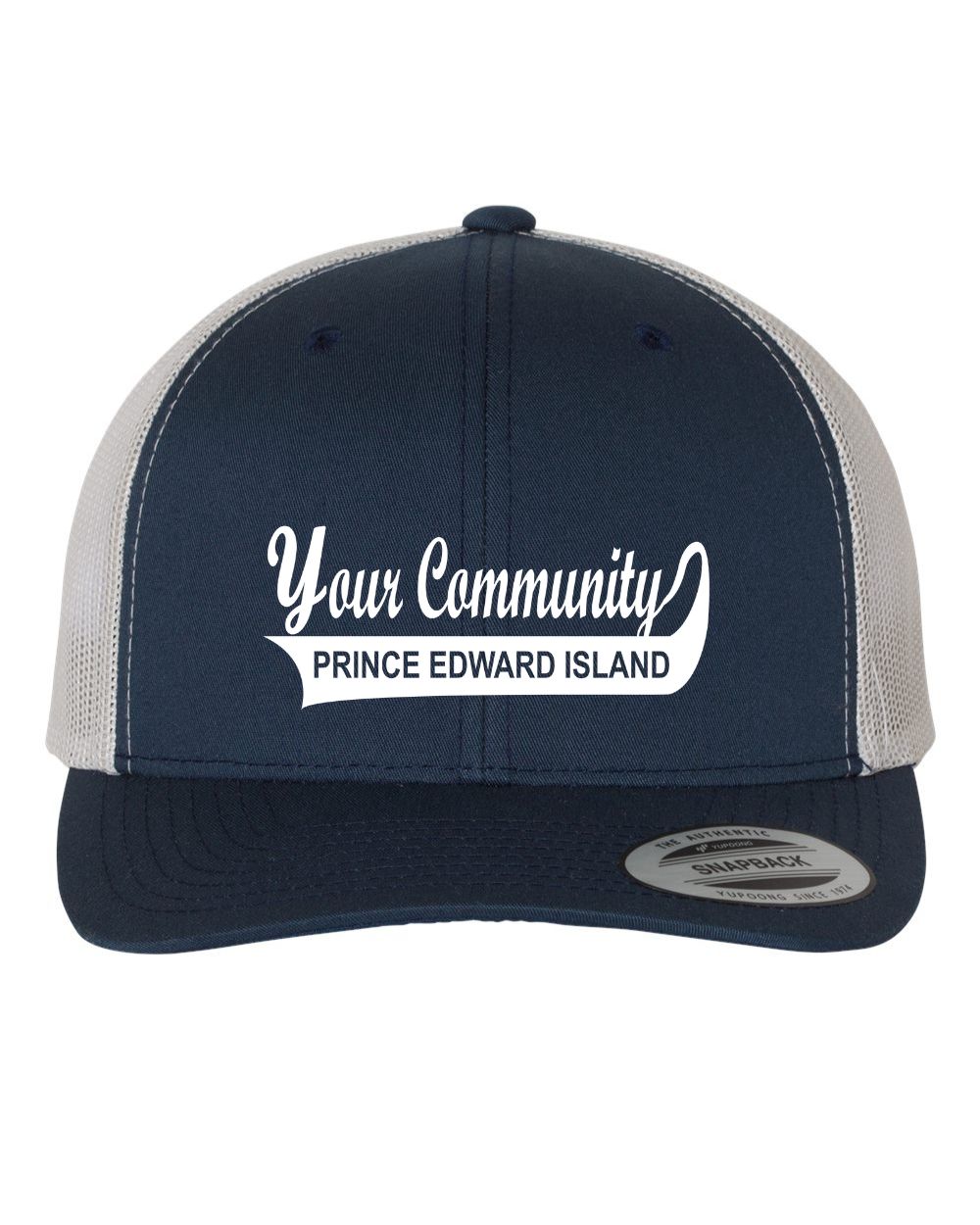 Custom Prince Edward Island Community Name Retro Trucker Cap