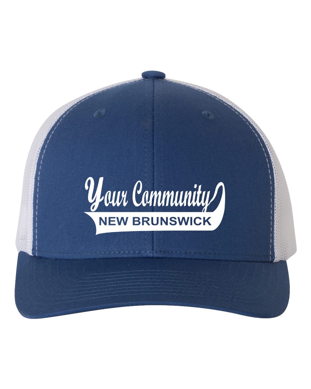 Custom New Brunswick Community Name Retro Trucker Cap