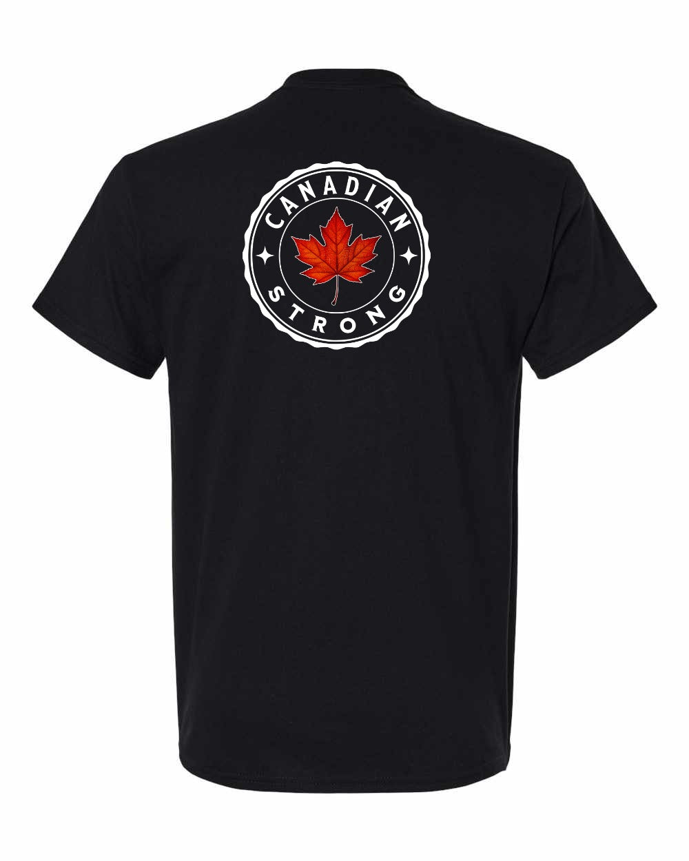 Canadian Strong Leaf Left Chest & Back Men's Tee
