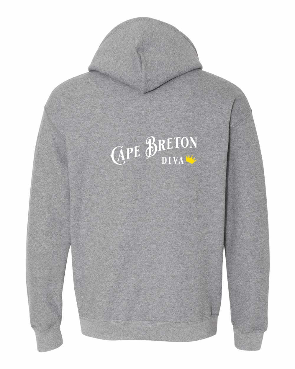 Cape Breton Diva Left Chest and Back Pullover Hoodie