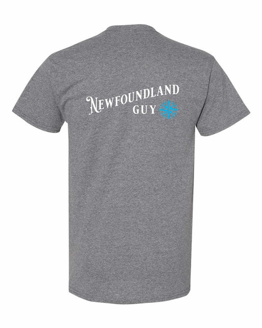 NFLD Guy blue Left Chest and Back Men's Tee