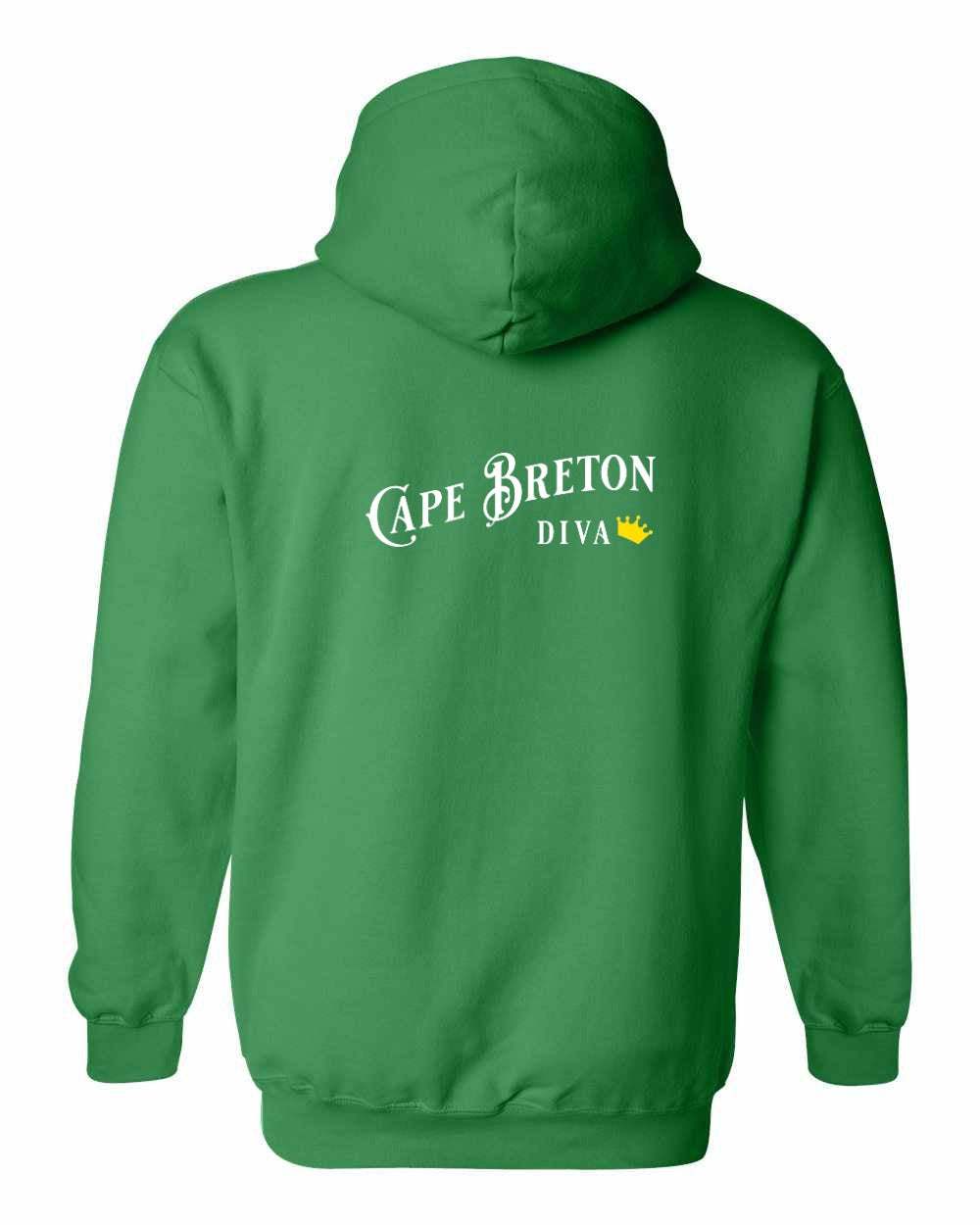 Cape Breton Diva Left Chest and Back Pullover Hoodie