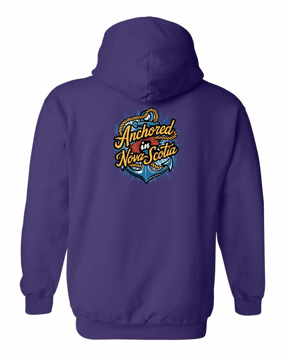 Anchored In Nova Scotia (Old Design) Left Chest and Back pullover