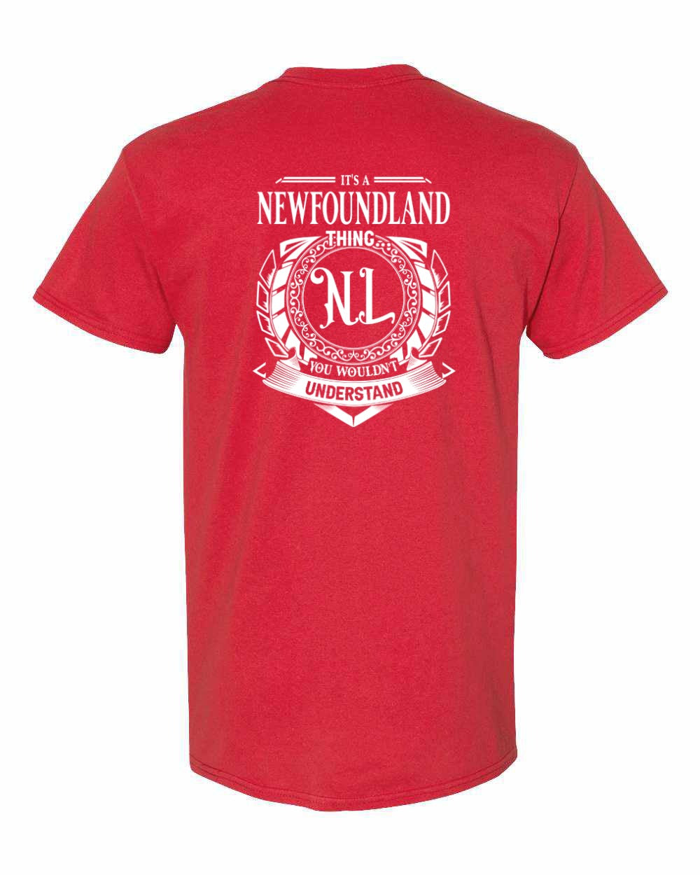 It's A Newfoundland Thing Left Chest and Back Men's Tee