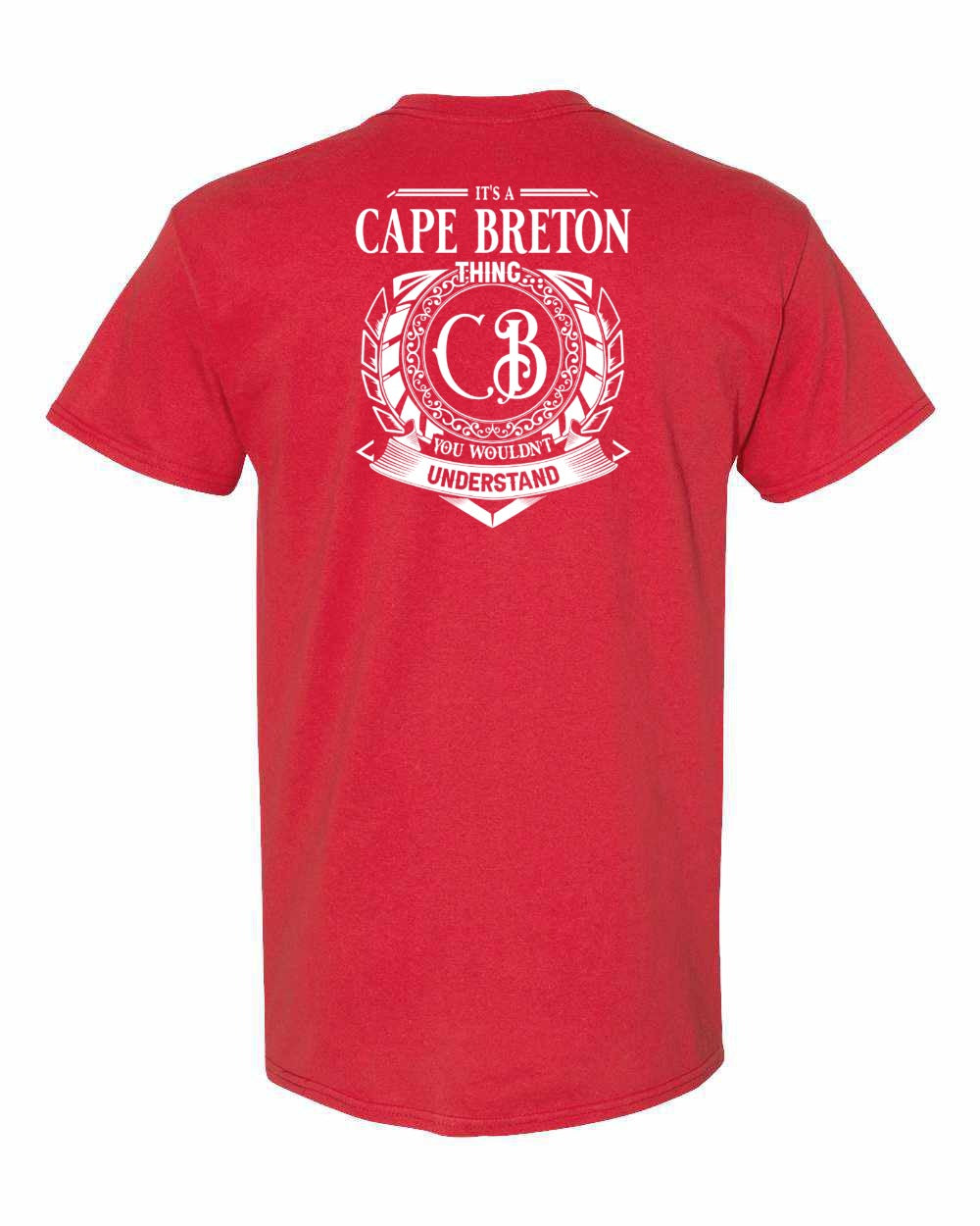 It's A Cape Breton Thing Left Chest and Back Men's Tee