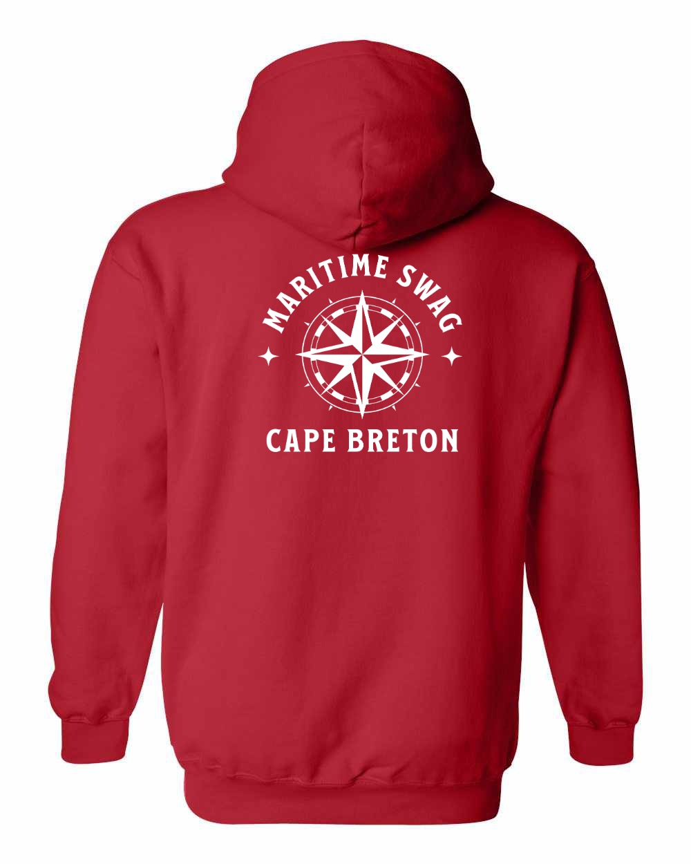 Maritime Swag Cape Breton Compass Left Chest and Back Pullover Hoodie