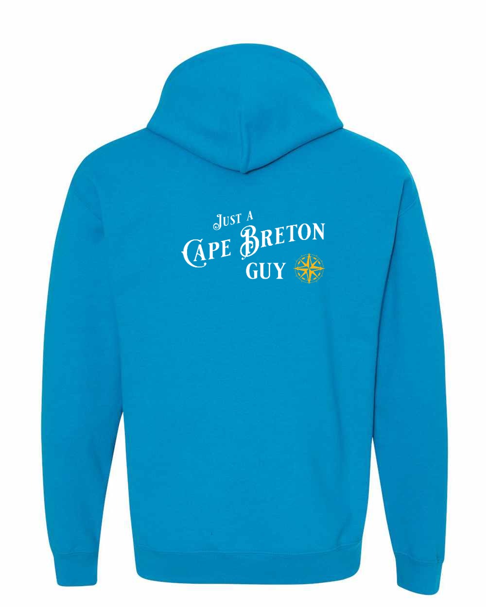 Just a Cape Breton Guy yellow Left Chest and Back Pullover Hoodie