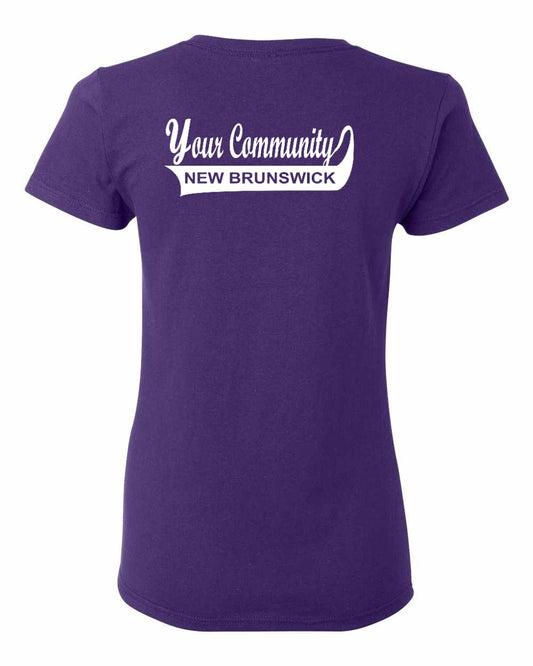 Your Community Swoop NB Left Chest and Back Women's Tee
