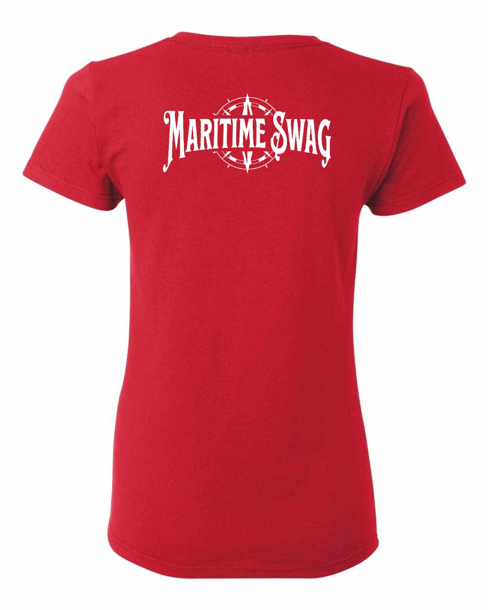 Maritime Swag Logo Left Chest and Back Women's Tee
