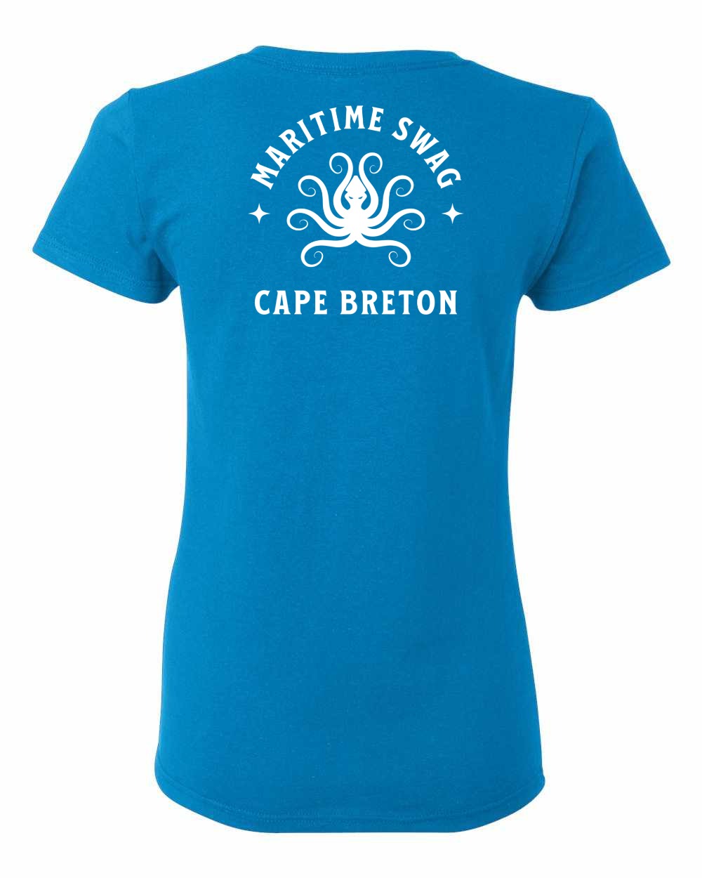 Maritime Swag Cape Breton Octopus Left Chest and Back Women's Tee