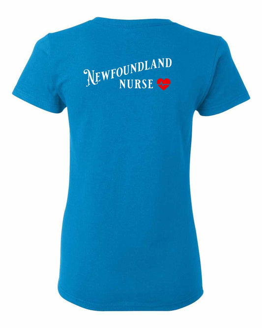 NFLD Nurse Left Chest and Back Women's Tee
