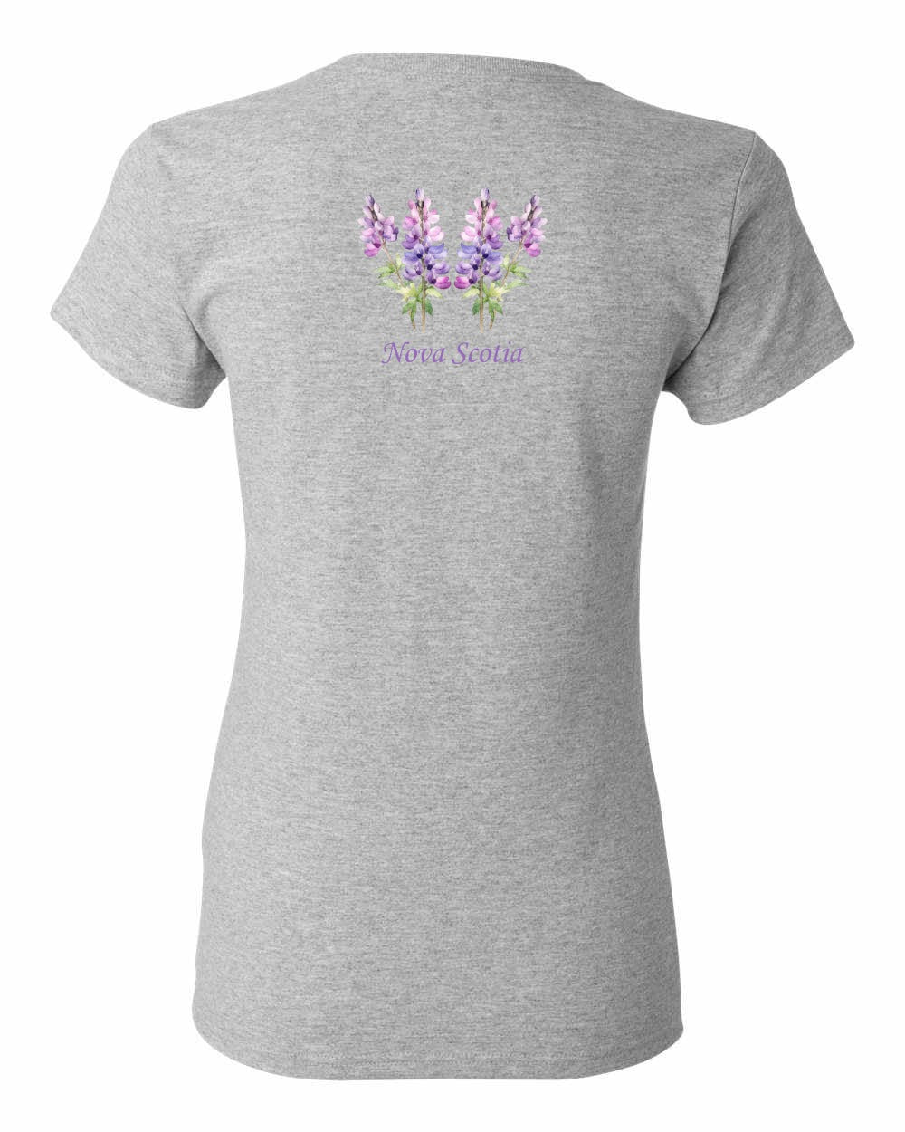 Nova Scotia Lupins Left Chest and Back womens-tee