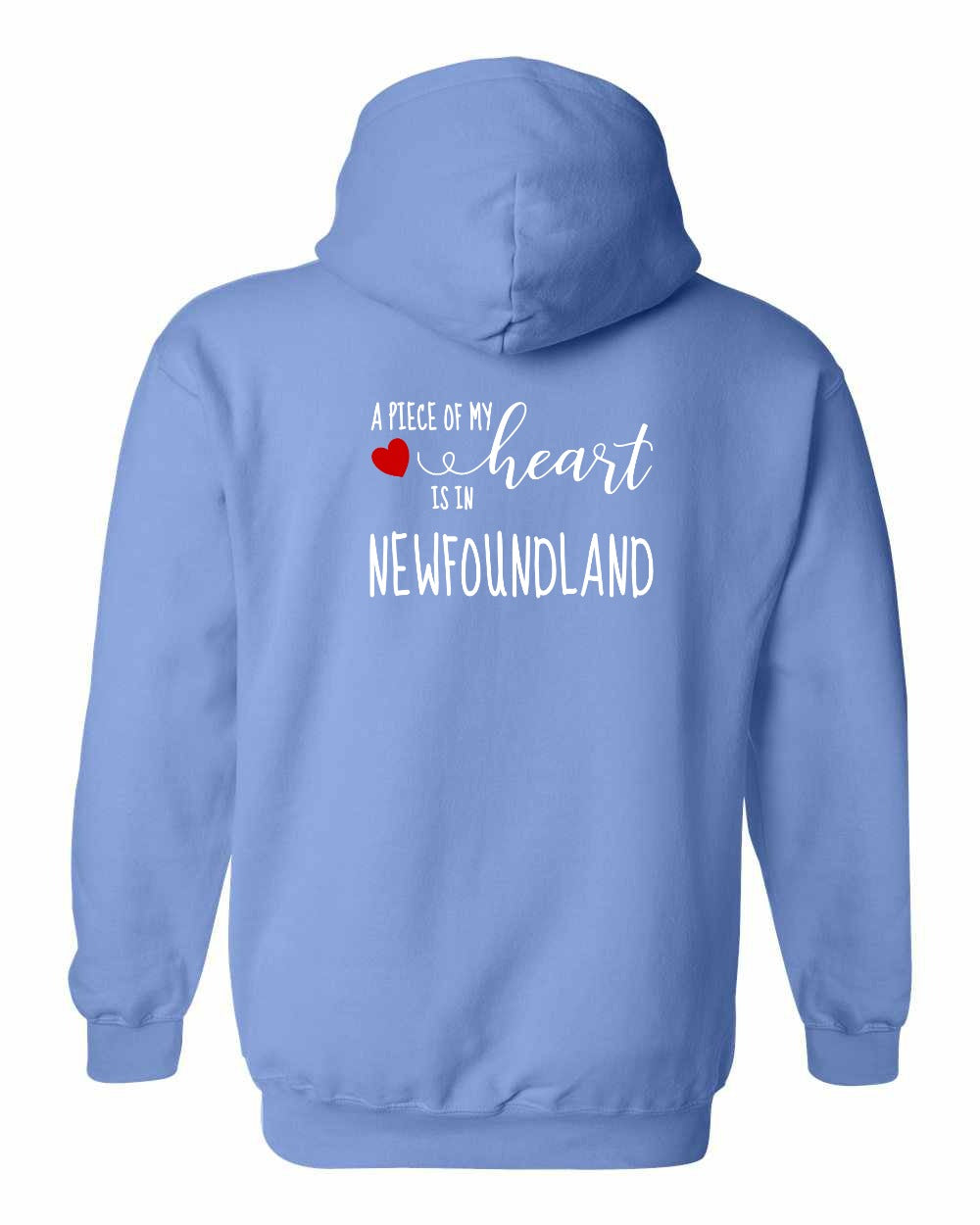 A piece of My heart in Newfoundland (Red Heart) Left Chest and Back Pullover