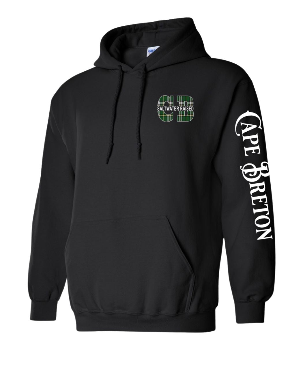 Cape Breton Saltwater Raised Left chest and Sleeve Pullover Hoodie