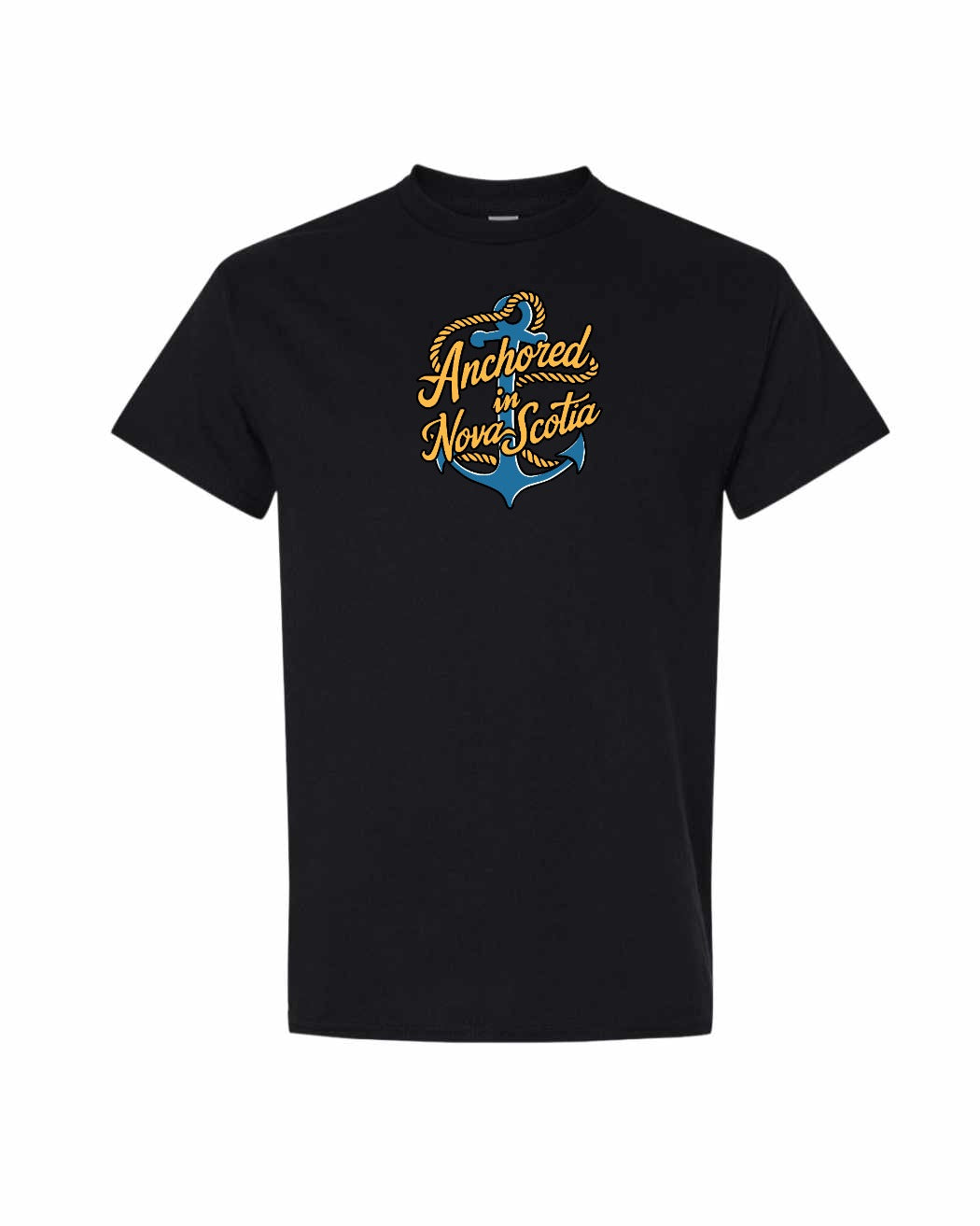 Anchored in Nova Scotia (New Design) Full mens-tee
