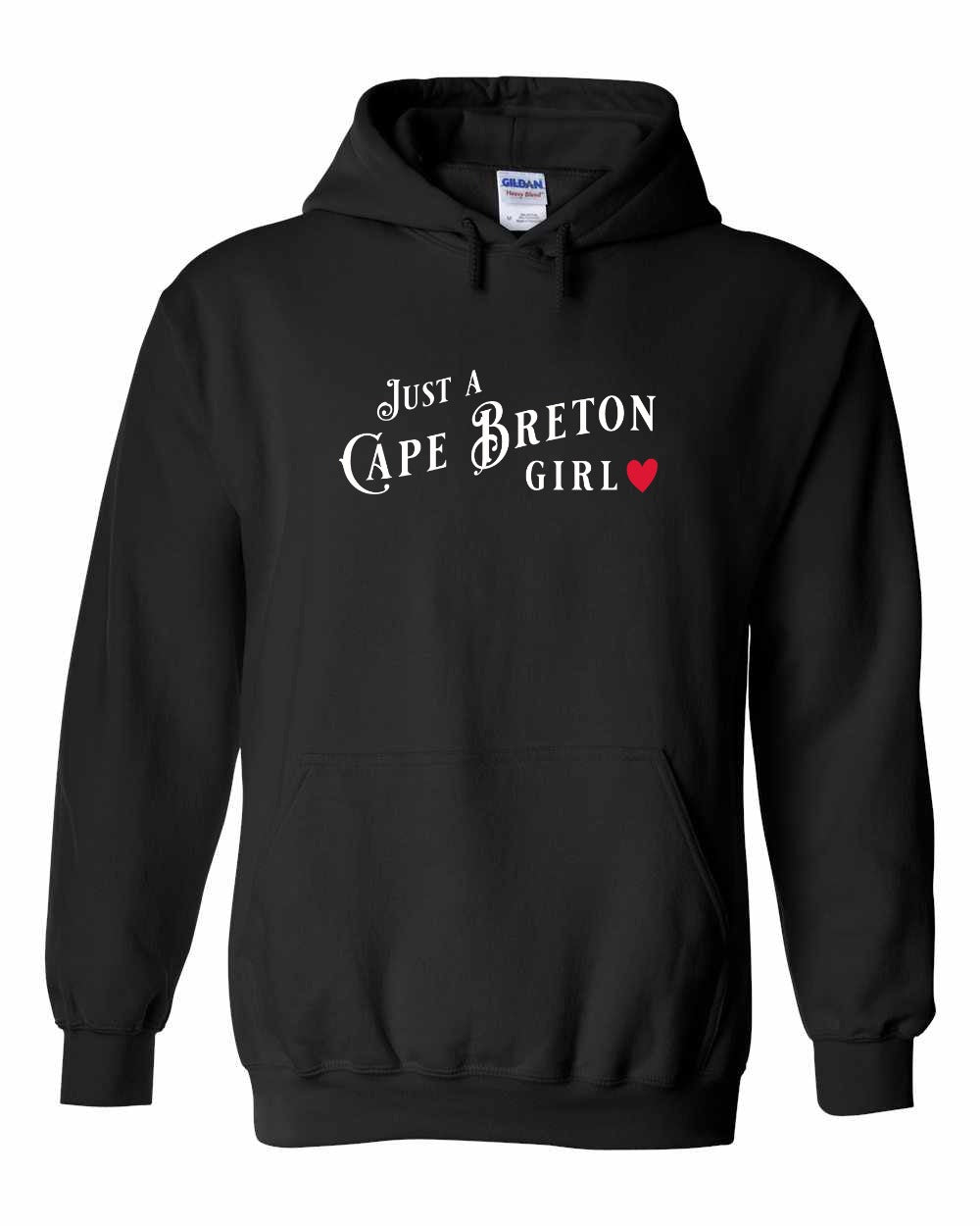 Just a Cape Breton Girl Red Heart Full Pullover Hoodie