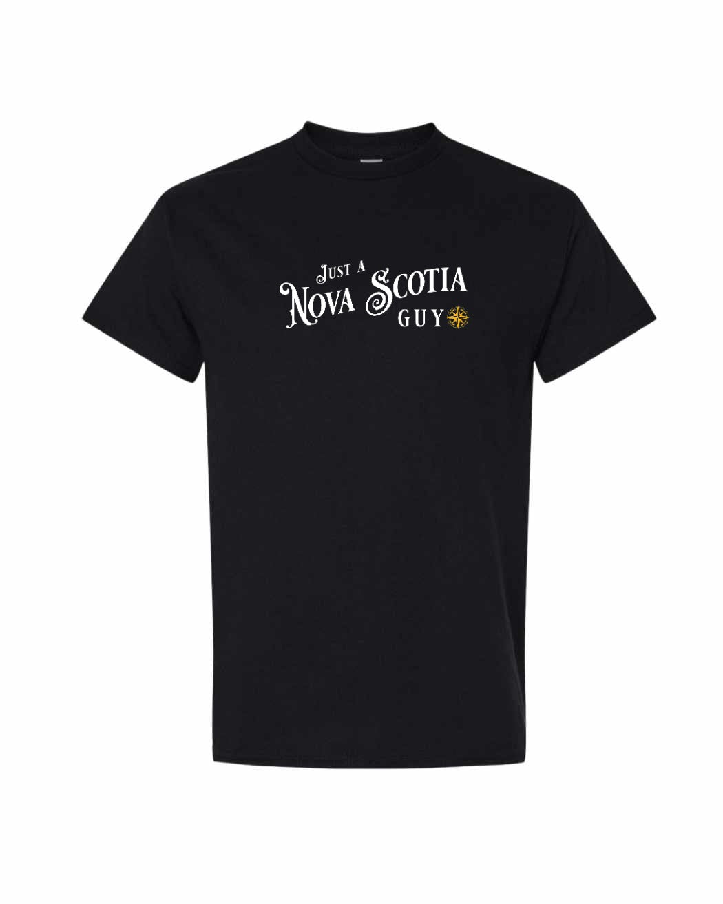 Just a Nova Scotia Guy yellow Full mens-tee