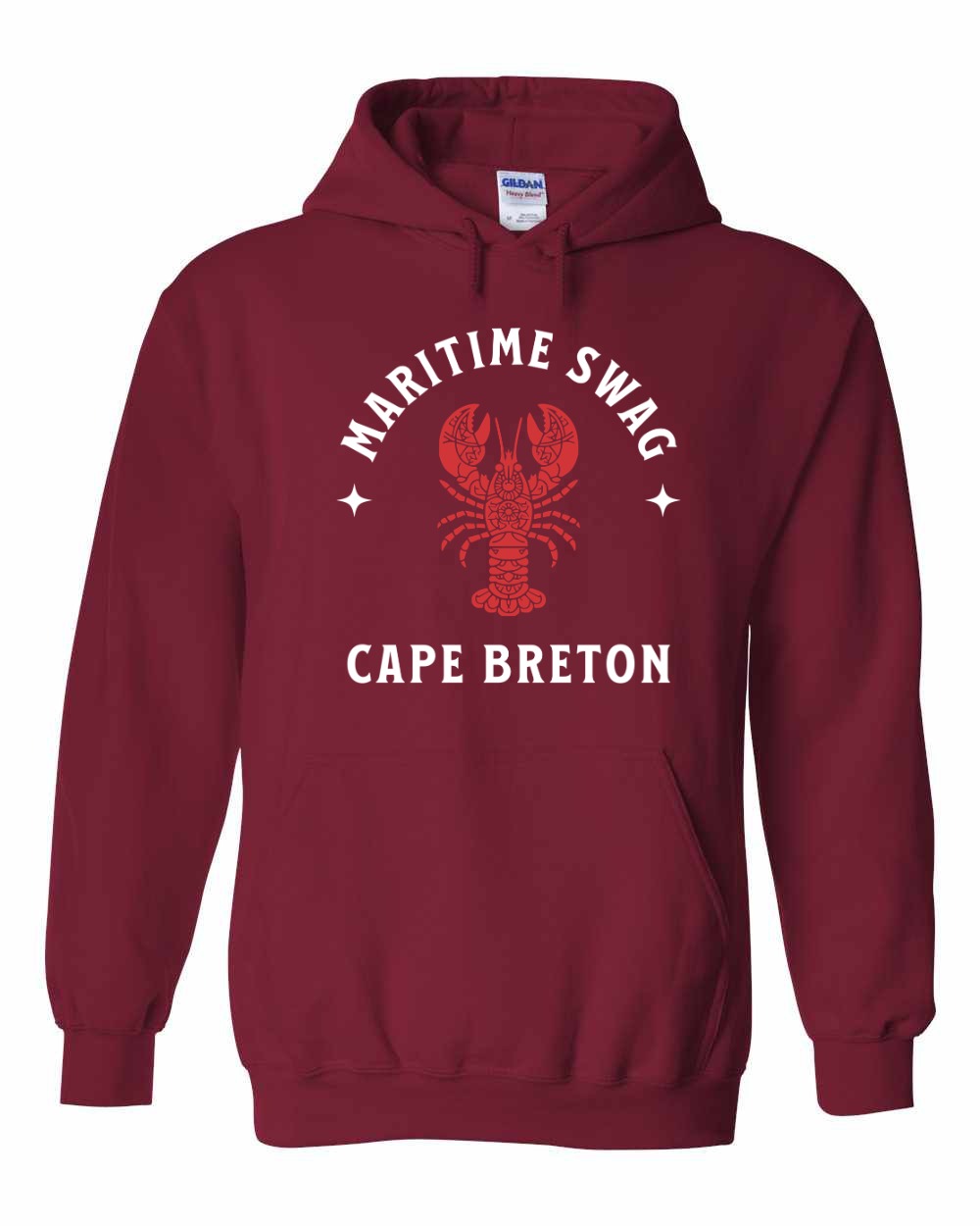 Maritime Swag Cape Breton Mandala Red Lobster Full Pullover Hoodie