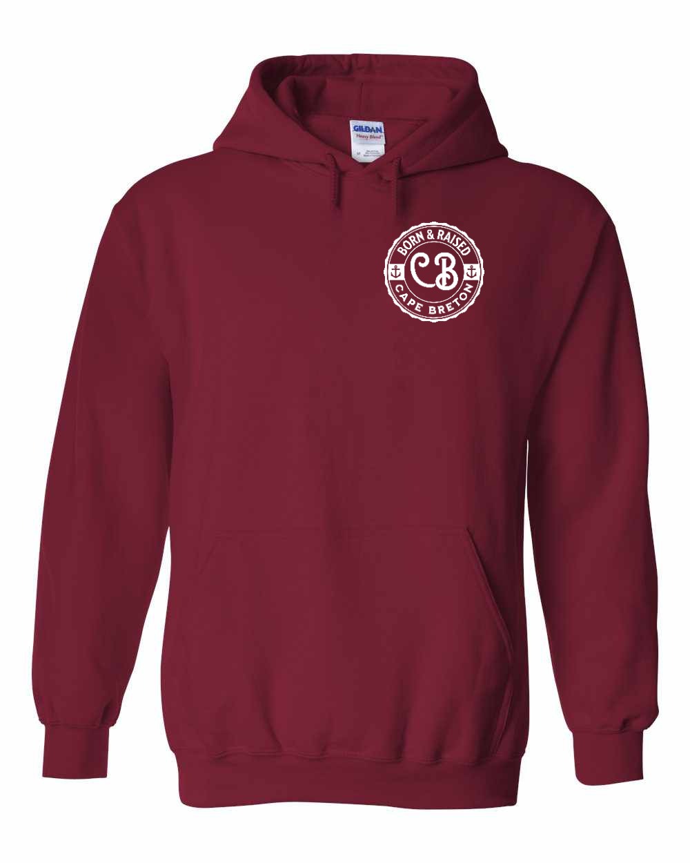 Born & Raised Cape Breton Left Chest Pullover Hoodie