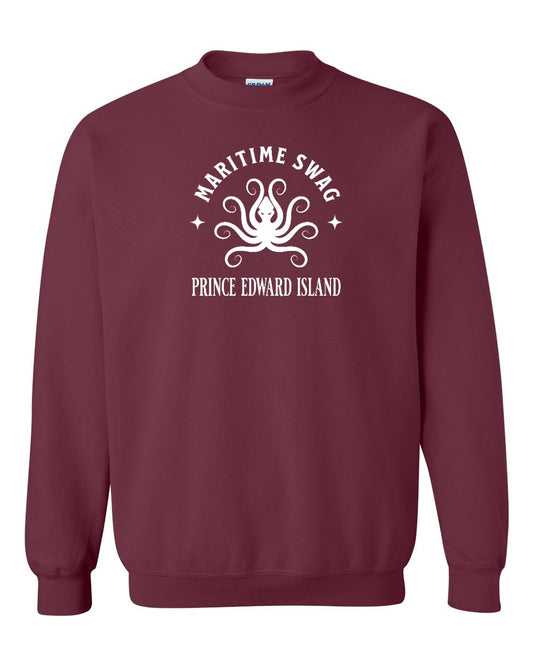 Maritime swag PEI octopus full crewneck sweatshirt