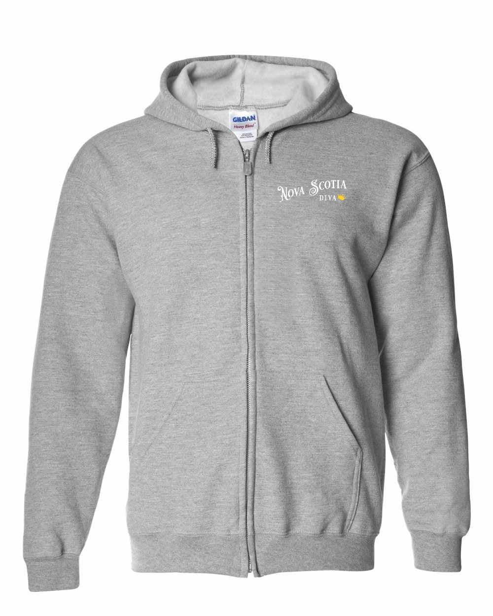 Nova Scotia Diva Left Chest zip-hoodie