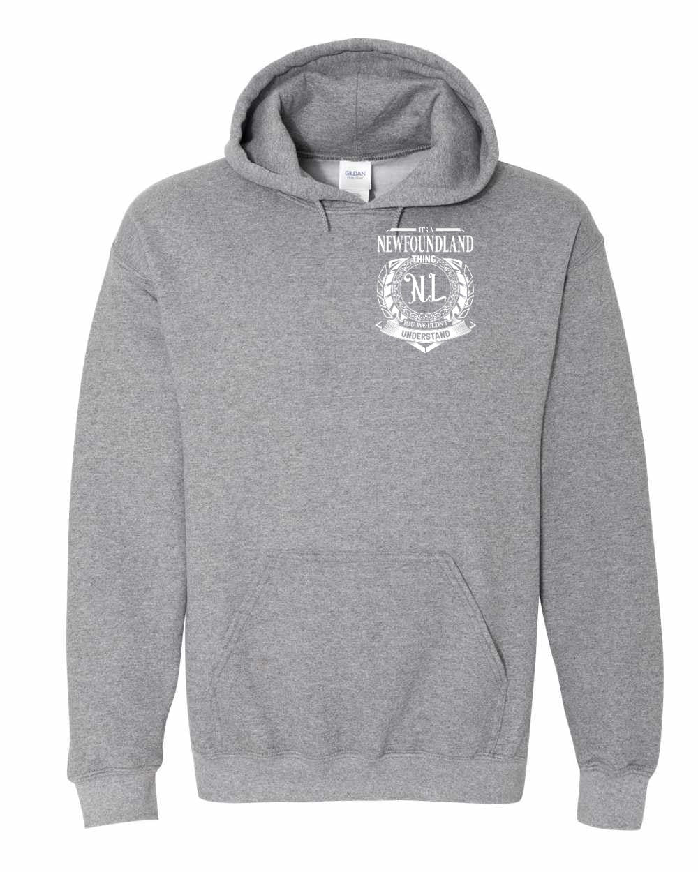 It's  A Newfoundland Thing Left Chest and Back Pullover