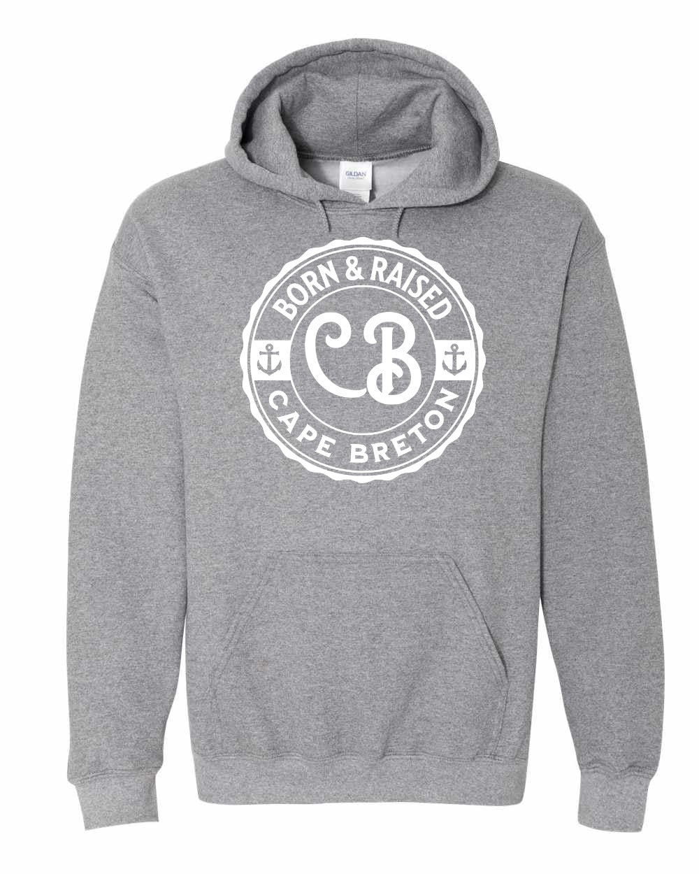 Born & Raised Cape Breton Full Pullover Hoodie