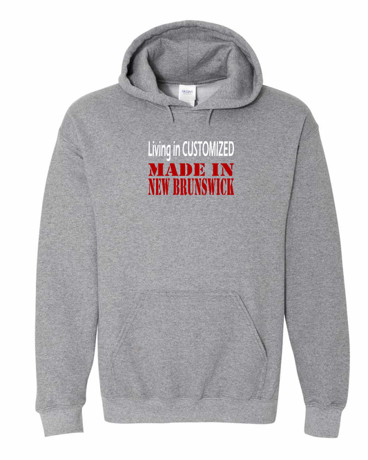Living in customized made in NB Full Pullover Hoodie