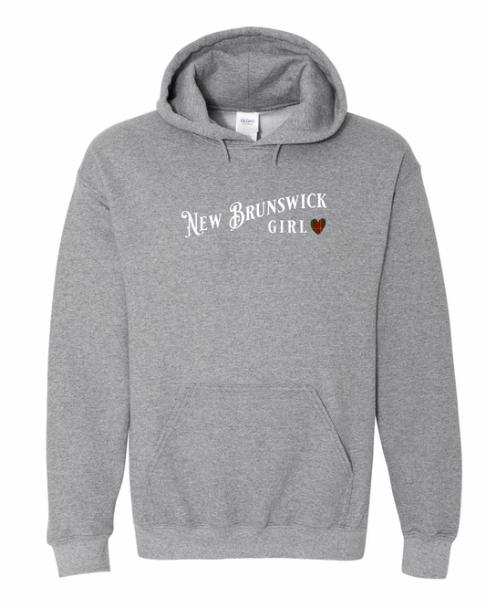 NB Girl Tartan Heart Full Pullover Hoodie