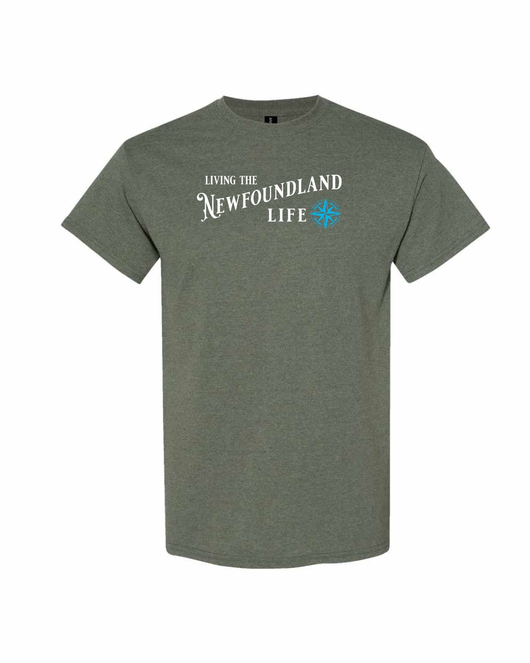 Living the Newfoundland Life blue Full Men's Tee