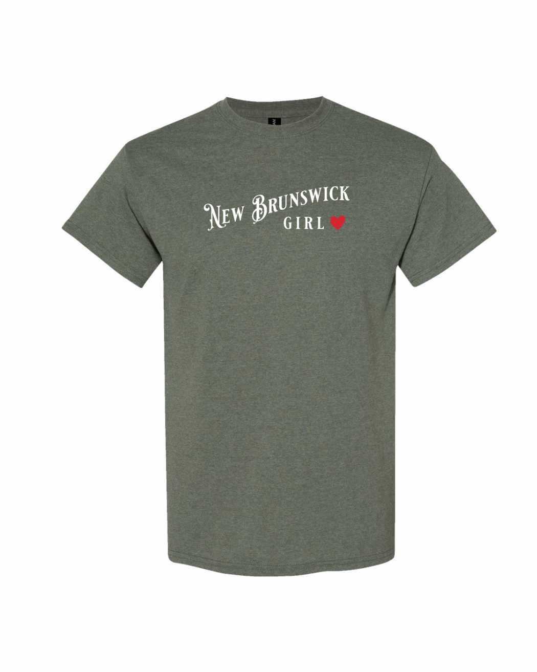 New Brunswick Girl Red Heart Full Men's Tee