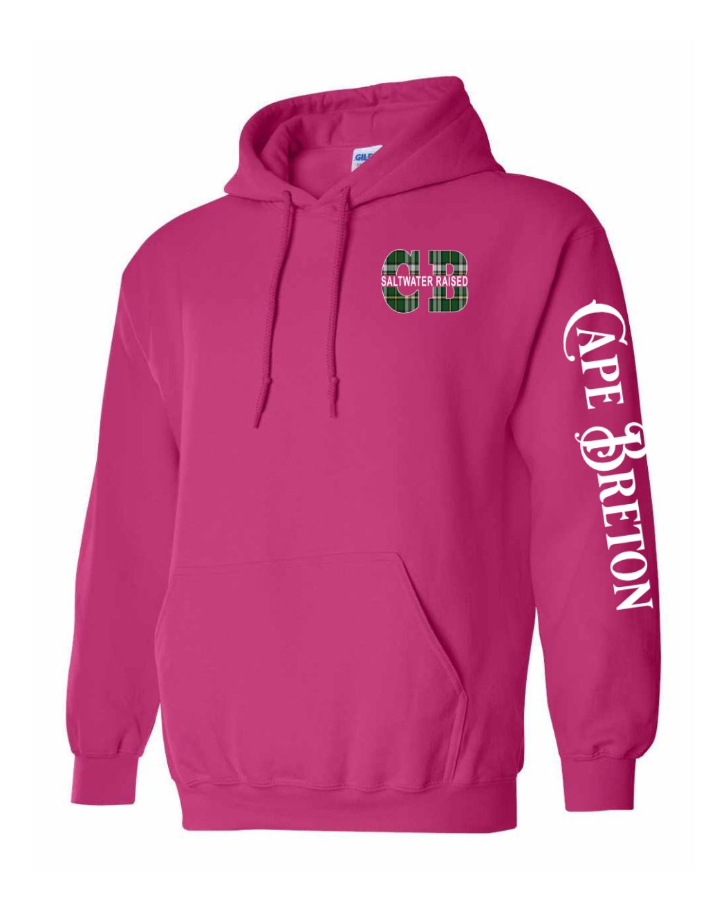 Cape Breton Saltwater Raised Left chest and Sleeve Pullover Hoodie