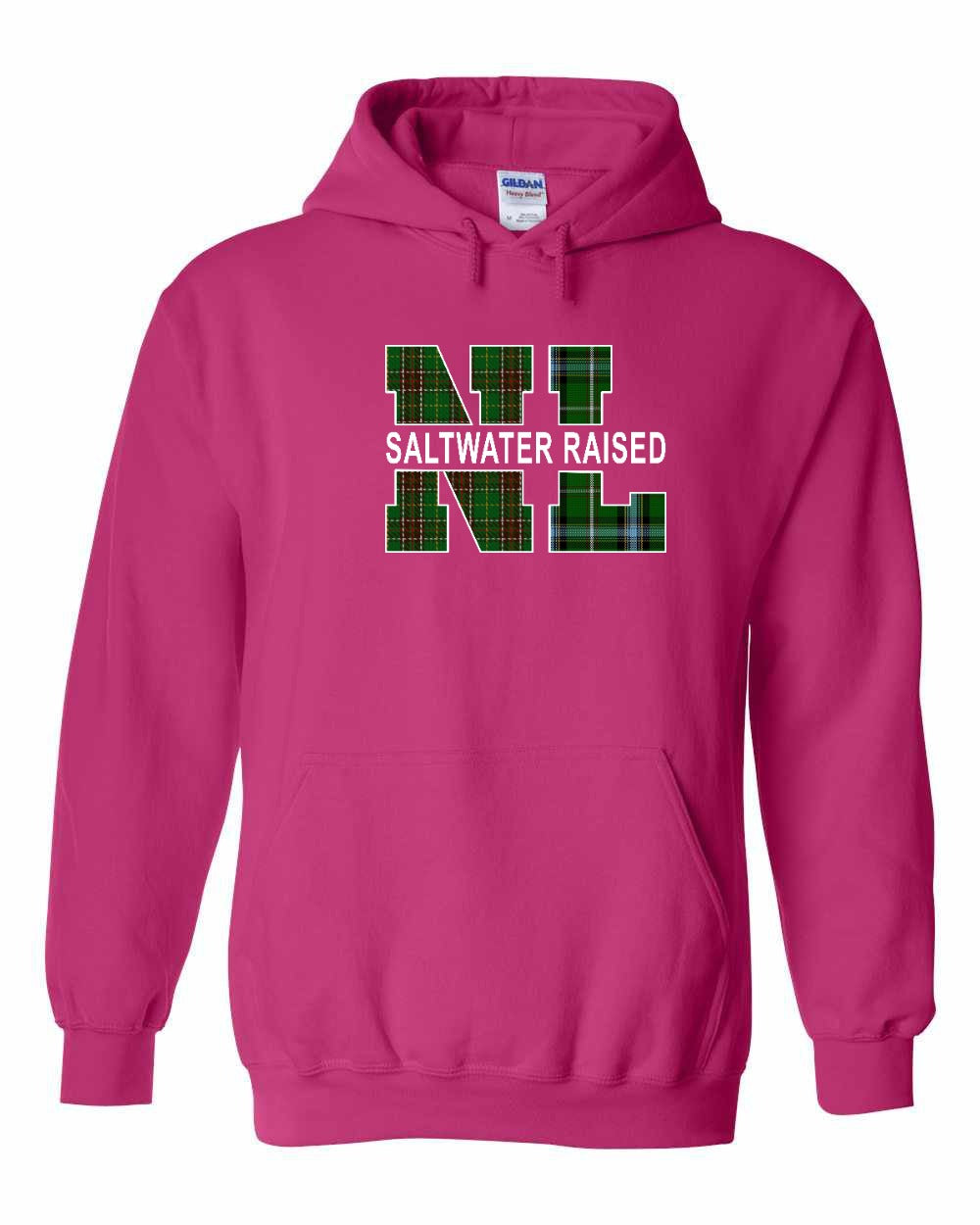 Newfoundland and Labrador Saltwater Raised Full Front Pullover Hoodie