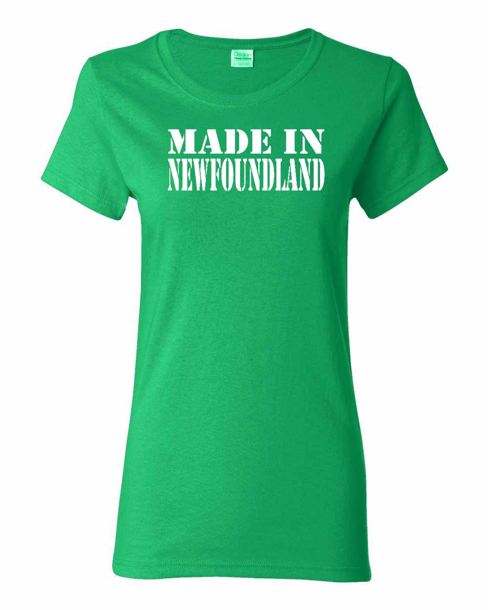 Made In Newfoundland ( White Lettering) Full Women's Tee