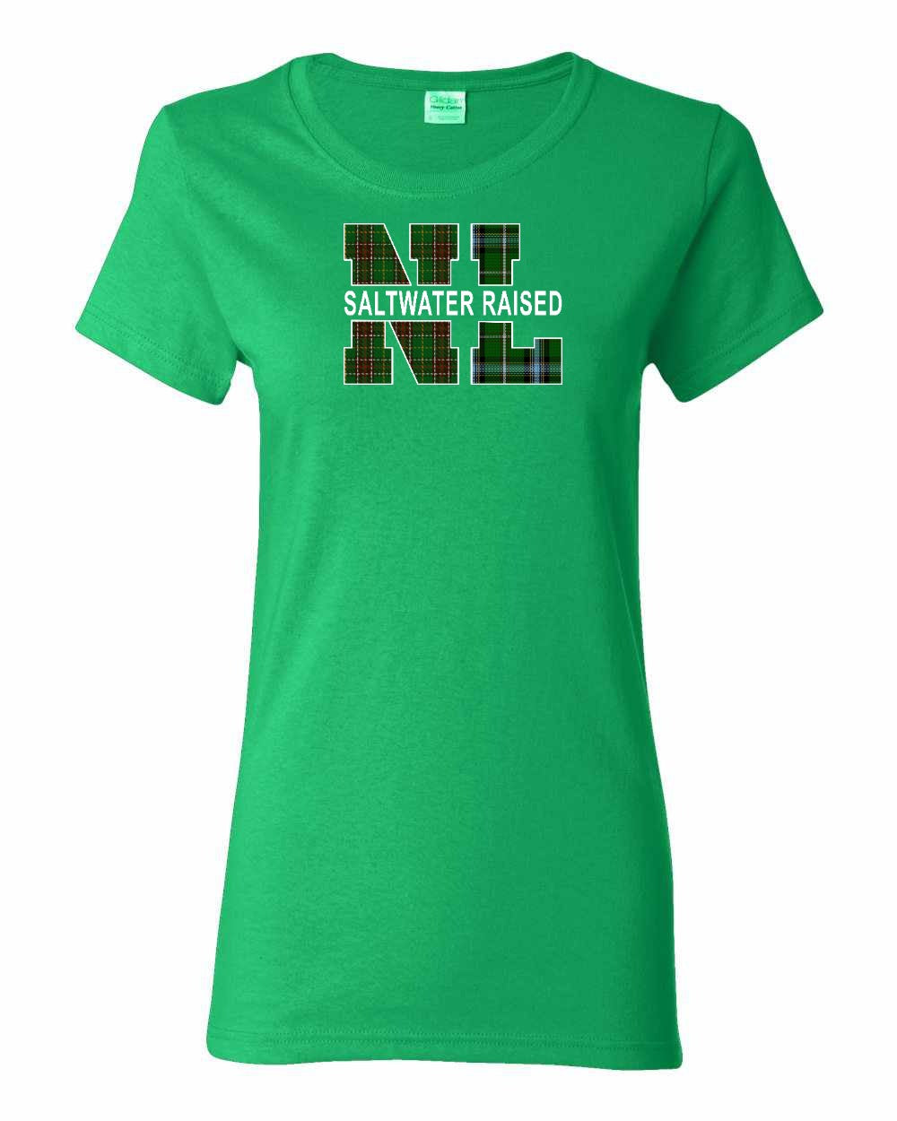 Newfoundland and Labrador Saltwater Raised Full Front Women's Tee