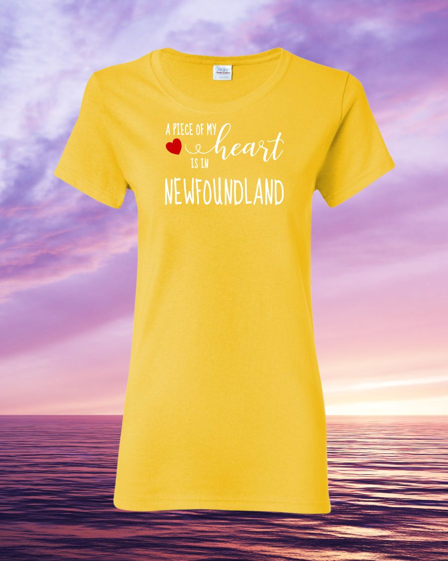 A piece of my Heart is in Newfoundland Women's Tee