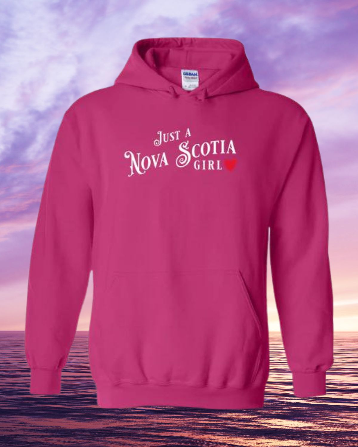 Just a NS Girl Hoodie L Unisex Pink